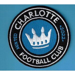 Charlotte Football Club FC Soccer 3in Embroidered Iron On Patch